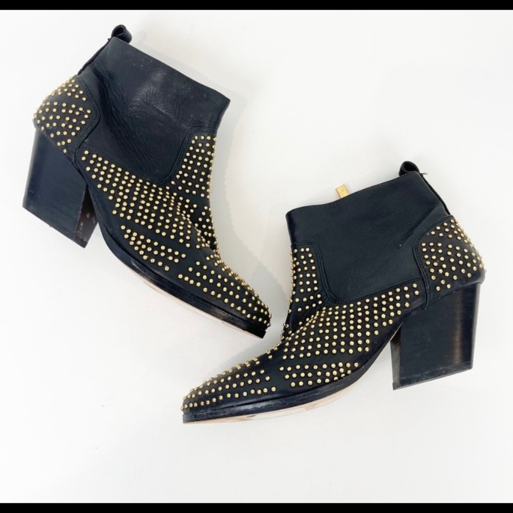 DOLCE VITA black studded booties